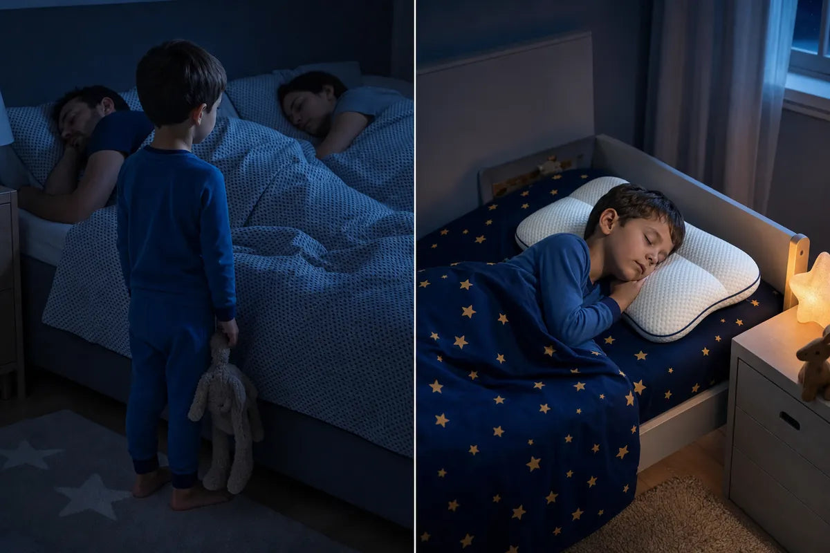 Un enfant qui dort paisiblement sur son oreiller Insolya